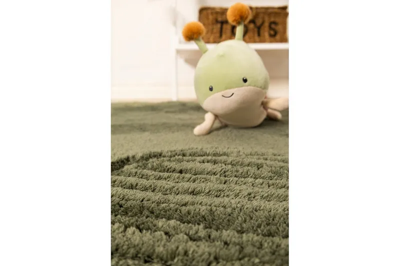 Ryamatta Royal Deluxe Rund - 120x120 cm, Green - Textilier & mattor - Mattor - Modern matta - Ryamattor