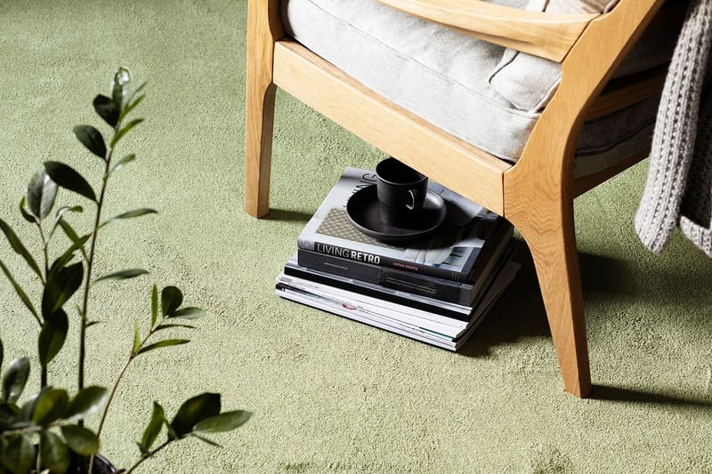 Satine Matta Rund 160 cm Grön - Vm Carpet - Textilier & mattor - Mattor - Modern matta - Ryamattor