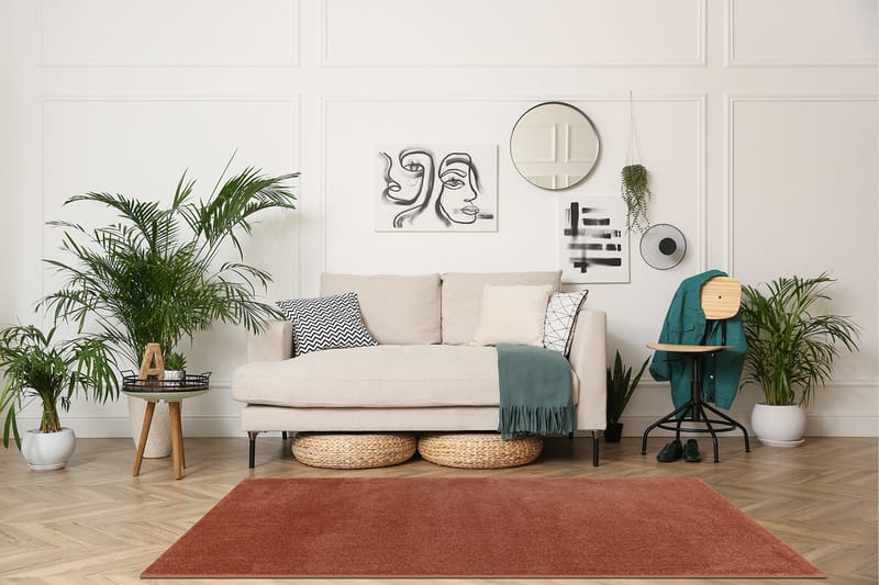 Sheraton Ryamatta Rektangulär 140x200 cm - Terracotta - Textilier & mattor - Mattor - Modern matta - Ryamattor