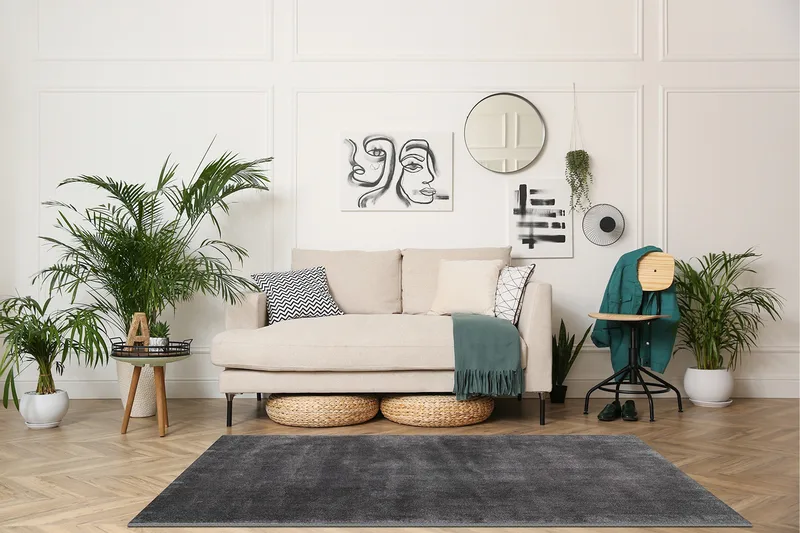 Sheraton Ryamatta Rektangulär 160x230 cm - Grafit - Textilier & mattor - Mattor - Modern matta - Ryamattor