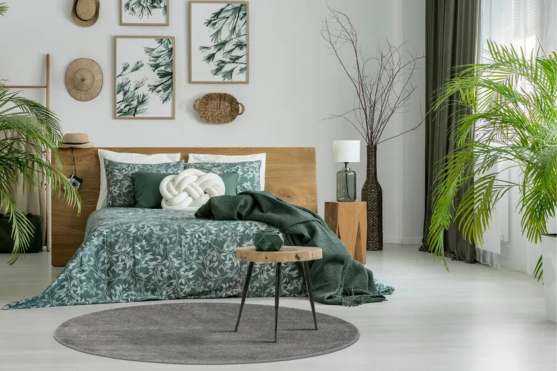 Sheraton Ryamatta Rund 200 cm - Grå - Textilier & mattor - Mattor - Modern matta - Ryamattor