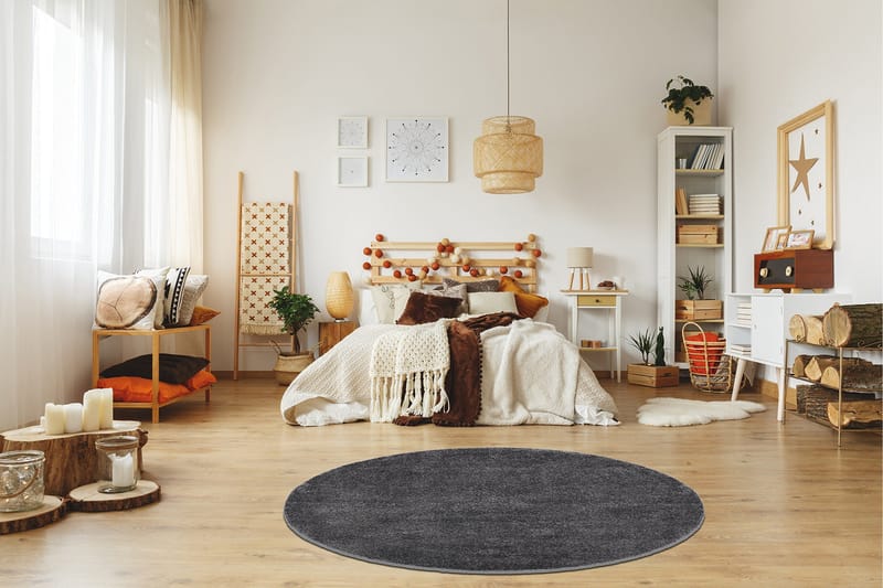 Sheraton Ryamatta Rund 240 cm - Grafit - Textilier & mattor - Mattor - Modern matta - Ryamattor