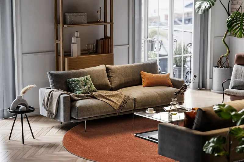 Sheraton Ryamatta Rund 240 cm - Terracotta - Textilier & mattor - Mattor - Modern matta - Ryamattor