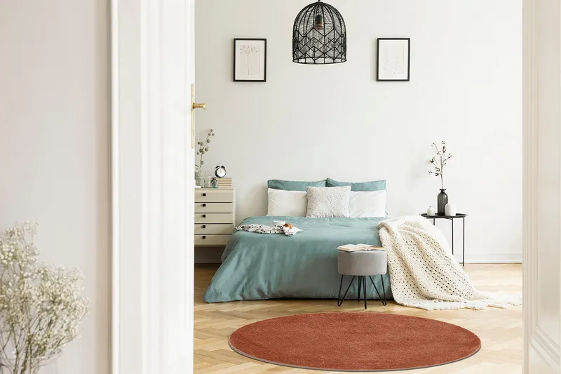 Sheraton Ryamatta Rund 240 cm - Terracotta - Textilier & mattor - Mattor - Modern matta - Ryamattor