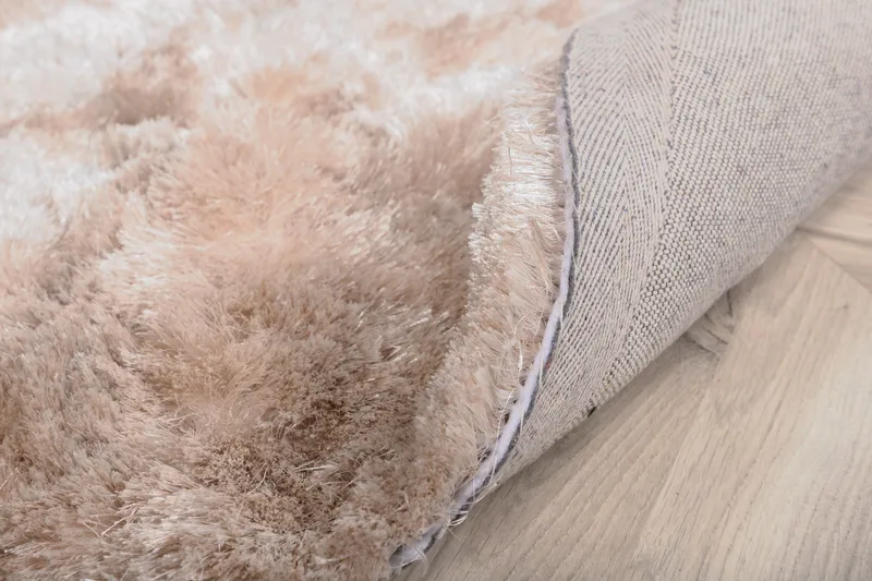 Shiva Ryamatta Rund 200 cm - Champagne - Textilier & mattor - Mattor - Modern matta - Ryamattor