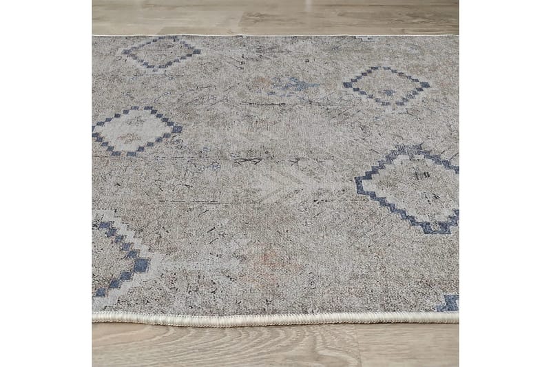 Sabrina Bomullsmatta 100x300 cm Rektangulär - Grå - Textilier & mattor - Mattor - Modern matta - Bomullsmattor