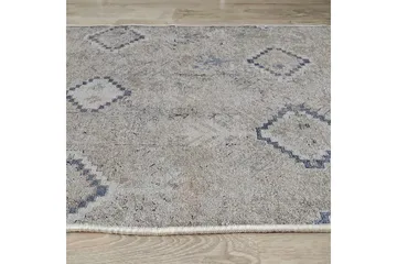 Sabrina Bomullsmatta 100x300 cm Rektangulär - Grå - Textilier & mattor - Mattor - Modern matta - Bomullsmattor