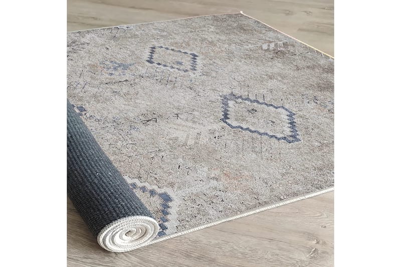 Sabrina Bomullsmatta 100x300 cm Rektangulär - Grå - Textilier & mattor - Mattor - Modern matta - Bomullsmattor