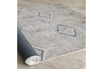 Sabrina Bomullsmatta 100x300 cm Rektangulär - Grå - Textilier & mattor - Mattor - Modern matta - Bomullsmattor