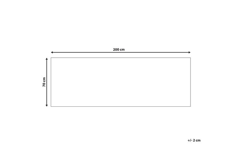 Saikheda Gångmatta 70x200 cm - Svart/Vit - Textilier & mattor - Mattor - Modern matta - Gångmattor
