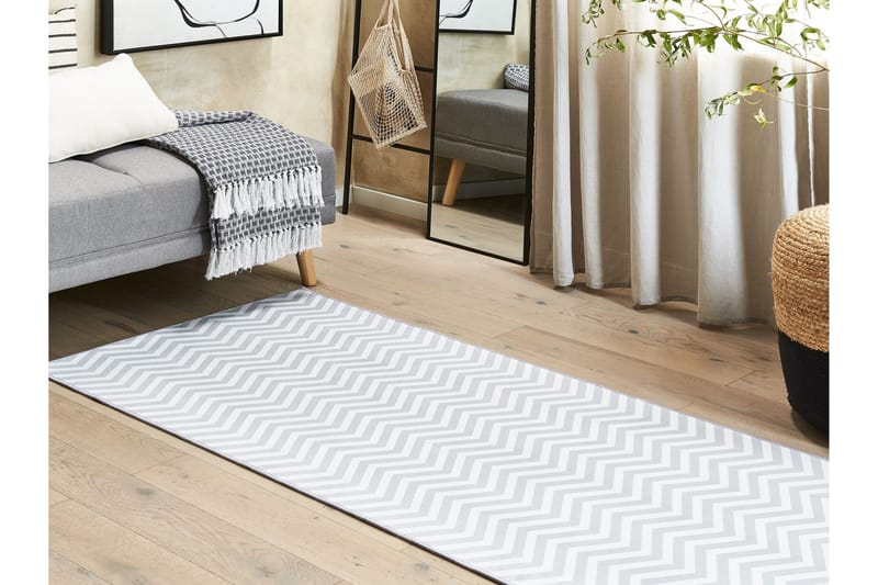 Saikheda Gångmatta 80x200 cm - Svart/Vit - Textilier & mattor - Mattor - Modern matta - Gångmattor