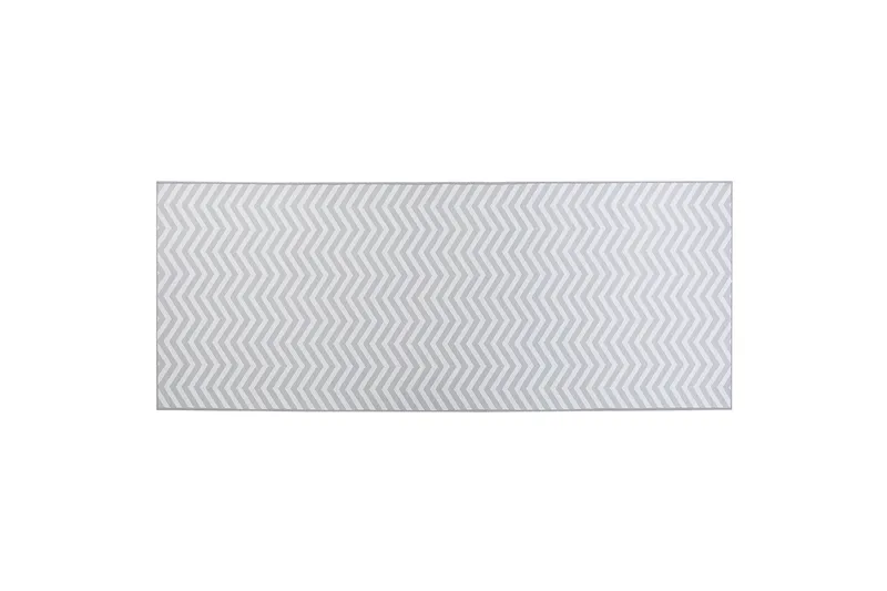 Saikheda Gångmatta 80x200 cm, Svart/Vit