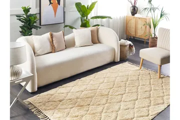 Sanliurfa Ryamatta 140x200 cm - Beige - Textilier & mattor - Mattor - Modern matta - Ryamattor