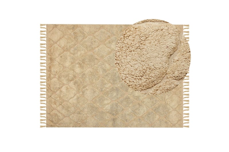 Sanliurfa Ryamatta 160x230 cm - Beige - Textilier & mattor - Mattor - Modern matta - Ryamattor