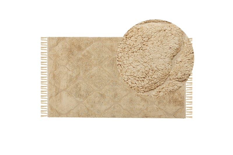 Sanliurfa Ryamatta 80x150 cm - Beige - Textilier & mattor - Mattor - Modern matta - Ryamattor