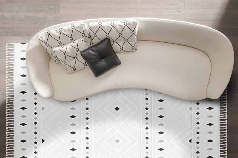 Santorini Wiltonmatta 120x180 Rektangulär Creme/Grå - Textilier & mattor - Mattor - Modern matta - Wiltonmattor
