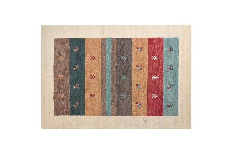 Sarilar Ryamatta 160x230 cm - Röd - Textilier & mattor - Mattor - Modern matta - Ullmattor
