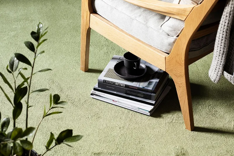 Satine Matta 80x200 cm Grön - Vm Carpet - Textilier & mattor - Mattor - Modern matta - Ryamattor
