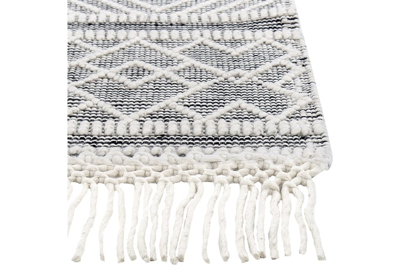Savuca Ullmatta 160x230 cm - Svart/Vit - Textilier & mattor - Mattor - Modern matta - Ullmattor
