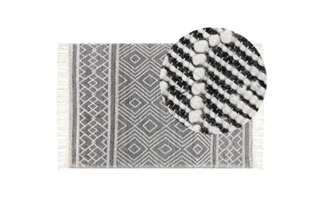 Savuca Ullmatta 160x230 cm - Svart/Vit - Textilier & mattor - Mattor - Modern matta - Ullmattor