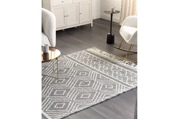 Savuca Ullmatta 160x230 cm - Svart/Vit - Textilier & mattor - Mattor - Modern matta - Ullmattor