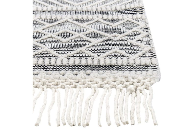 Savuca Ullmatta 160x230 cm - Svart/Vit - Textilier & mattor - Mattor - Modern matta - Ullmattor
