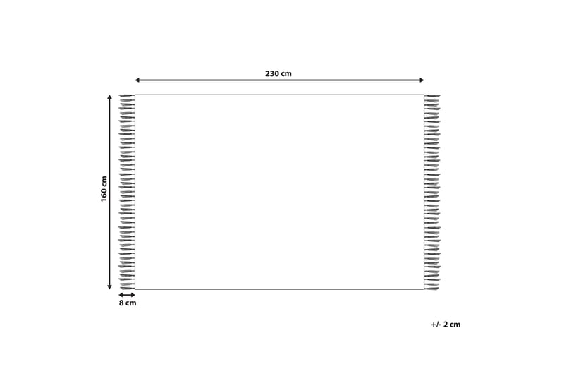 Savur Ullmatta 160x230 cm - Svart/Vit - Textilier & mattor - Mattor - Modern matta - Ullmattor