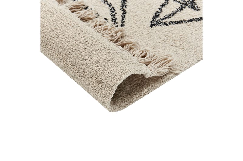 Sazli Bomullsmatta 80x150 cm - Beige - Textilier & mattor - Mattor - Modern matta - Bomullsmattor