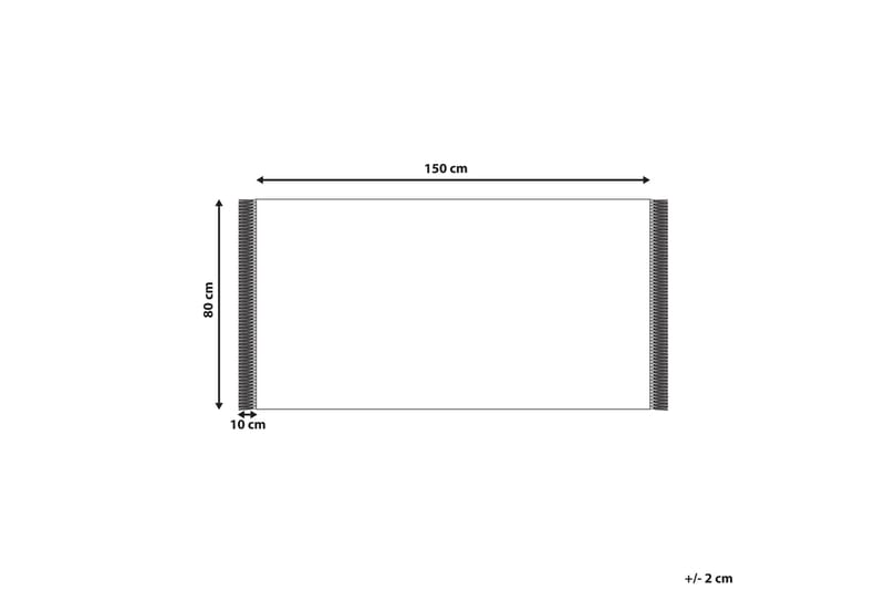 Sazli Bomullsmatta 80x150 cm - Beige - Textilier & mattor - Mattor - Modern matta - Bomullsmattor