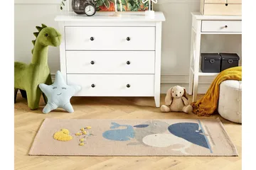 Seai Bomullsmatta 80x150 cm - Beige - Barn & bebis - Barntextilier - Barnmattor