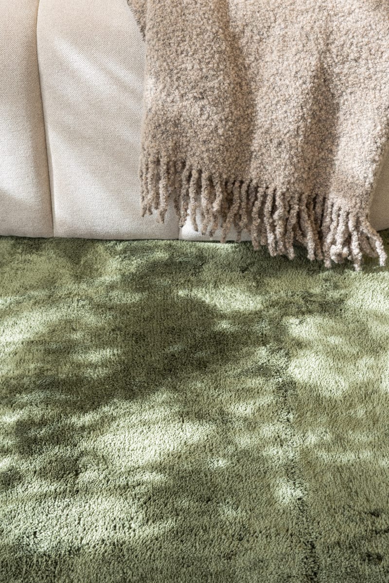 Cozy Ryamatta 110x160 cm Rektangulär - Grön - Textilier & mattor - Mattor - Modern matta - Ryamattor