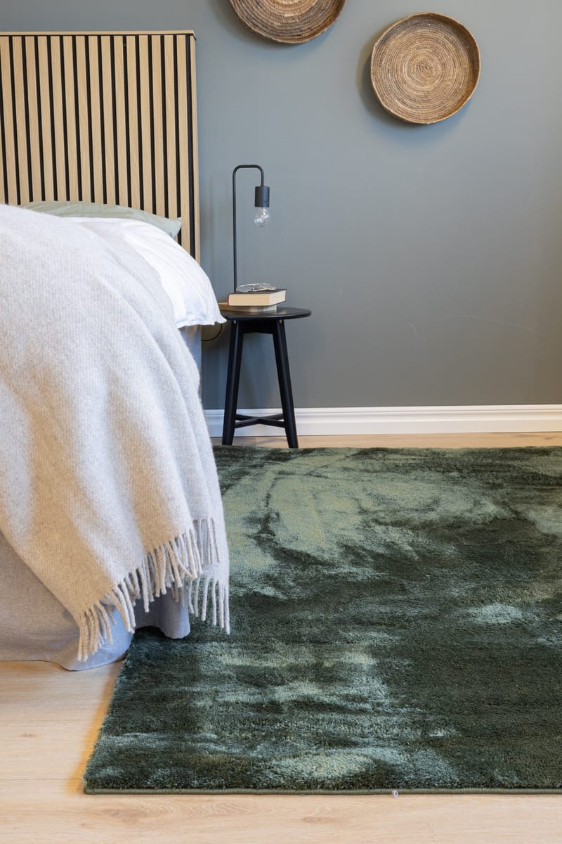 Cozy Ryamatta 110x160 cm Rektangulär - Grön - Textilier & mattor - Mattor - Modern matta - Ryamattor