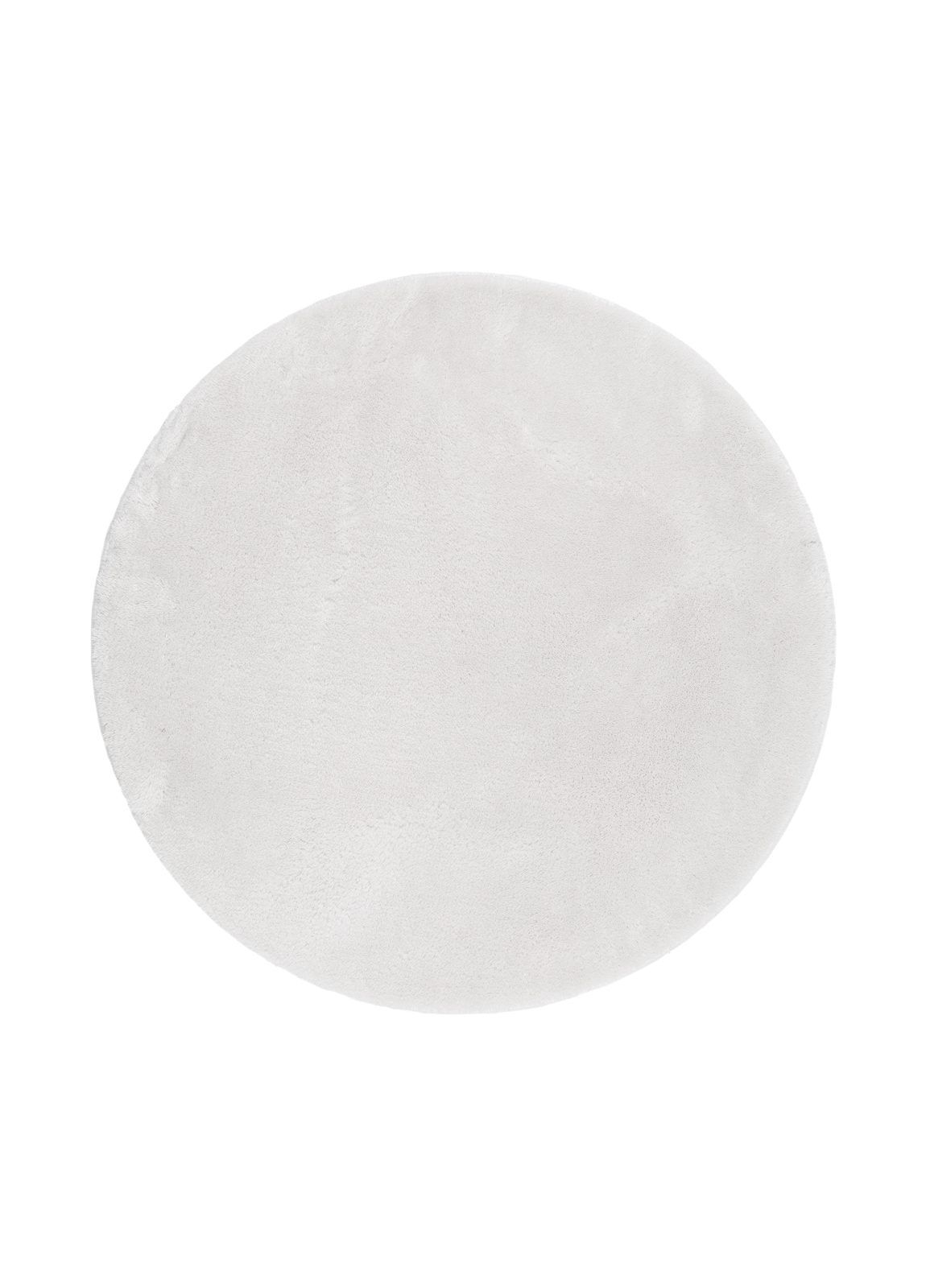 cozy ryamatta 120 cm rund - vit