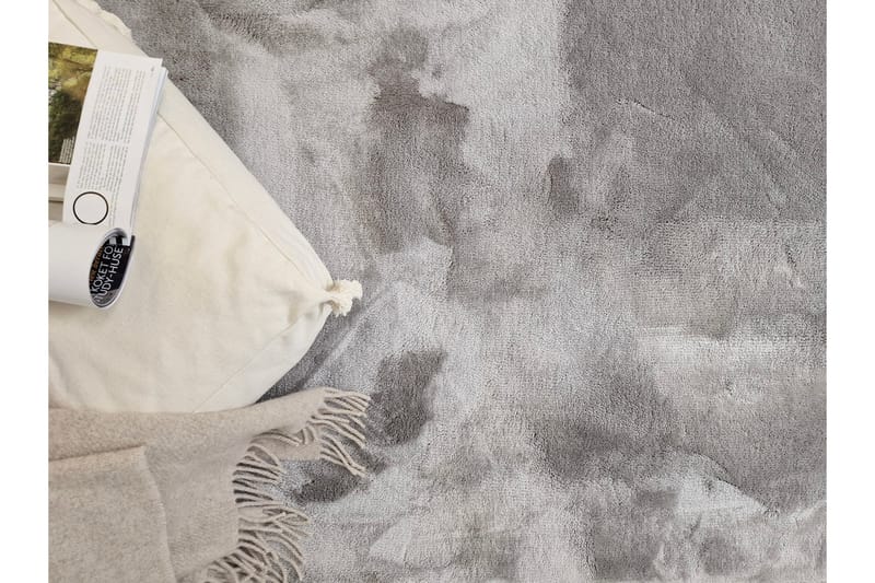 Cozy Ryamatta 200 cm Rund - Silver - Textilier & mattor - Mattor - Modern matta - Ryamattor