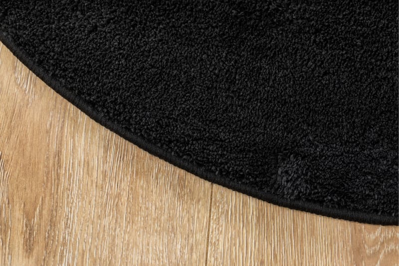 Cozy Ryamatta 200 cm Rund - Svart - Textilier & mattor - Mattor - Modern matta - Ryamattor