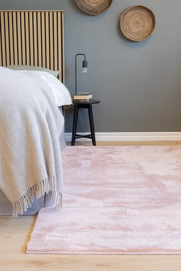 Cozy Ryamatta 200x290 cm Rektangulär - Rosa - Textilier & mattor - Mattor - Modern matta - Ryamattor