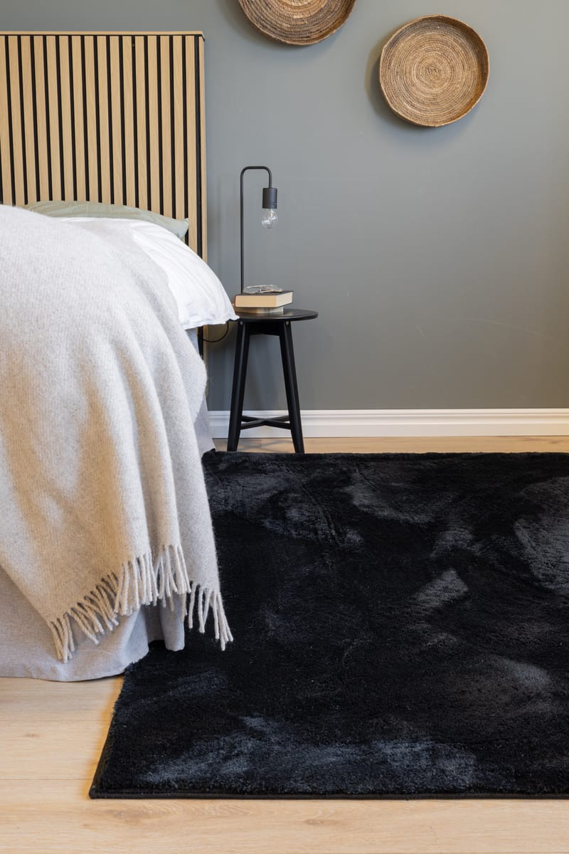 Cozy Ryamatta 200x290 cm Rektangulär - Svart - Textilier & mattor - Mattor - Modern matta - Ryamattor