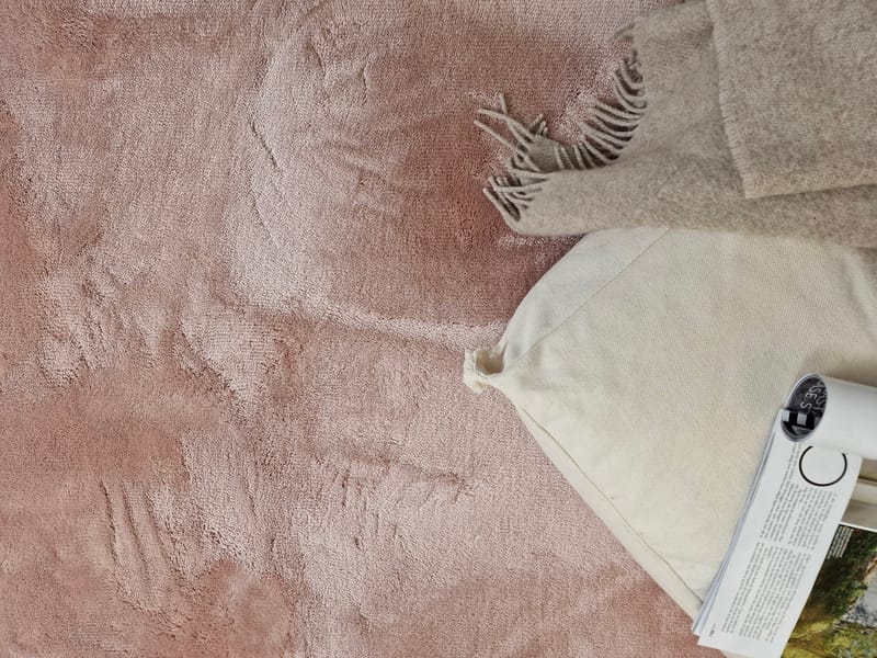 Cozy Ryamatta 240x340 cm Rektangulär - Rosa - Textilier & mattor - Mattor - Modern matta - Ryamattor
