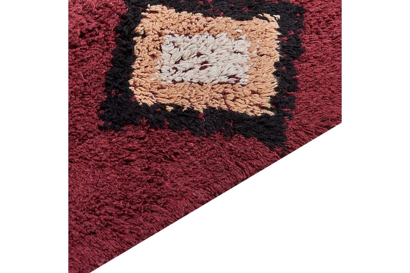 Siirt Bomullsmatta 140x200 cm - Röd - Textilier & mattor - Mattor - Modern matta - Bomullsmattor