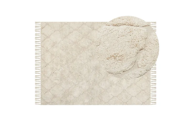 Silchar Bomullsmatta 140x200 cm Beige - Textilier & mattor - Mattor - Modern matta - Bomullsmattor
