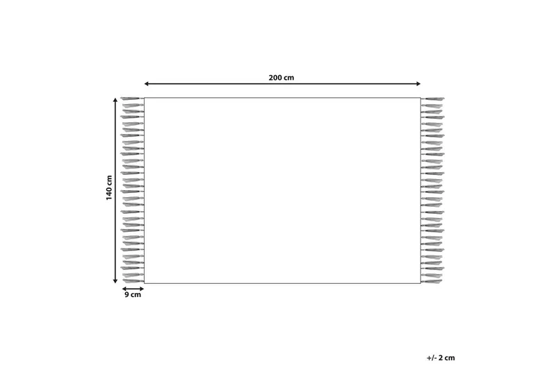 Silchar Bomullsmatta 140x200 cm Beige - Textilier & mattor - Mattor - Modern matta - Bomullsmattor
