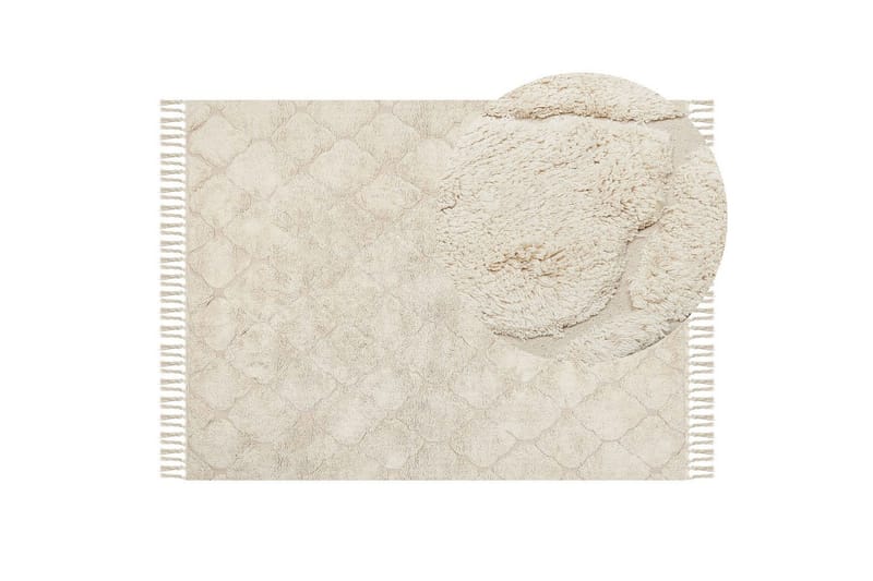 Silchar Bomullsmatta 140x200 cm - Beige - Textilier & mattor - Mattor - Modern matta - Bomullsmattor