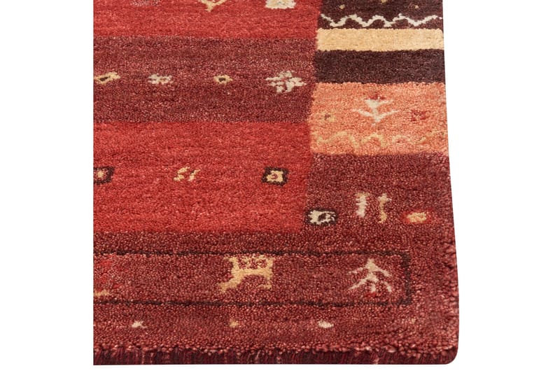 Sinanli Ryamatta 140x200 cm - Röd - Textilier & mattor - Mattor - Modern matta - Ullmattor