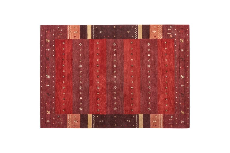 Sinanli Ryamatta 160x230 cm - Röd - Textilier & mattor - Mattor - Modern matta - Ullmattor