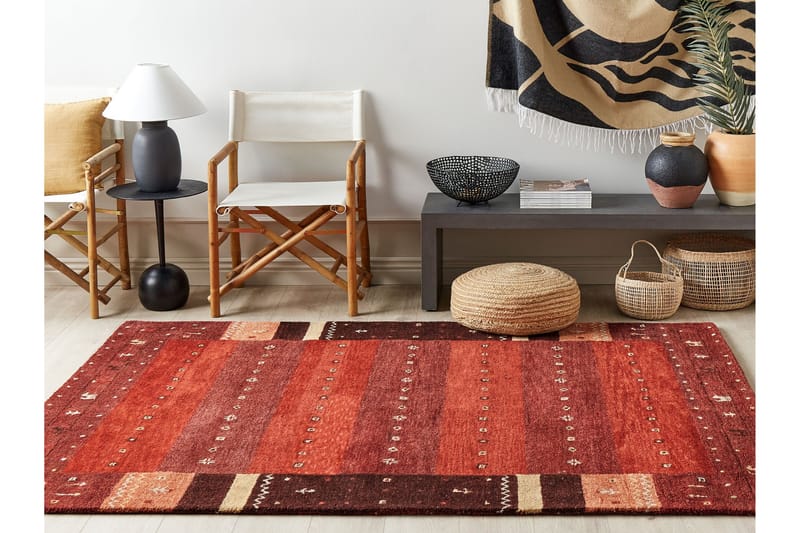 Sinanli Ryamatta 160x230 cm Röd - Textilier & mattor - Mattor - Modern matta - Ryamattor