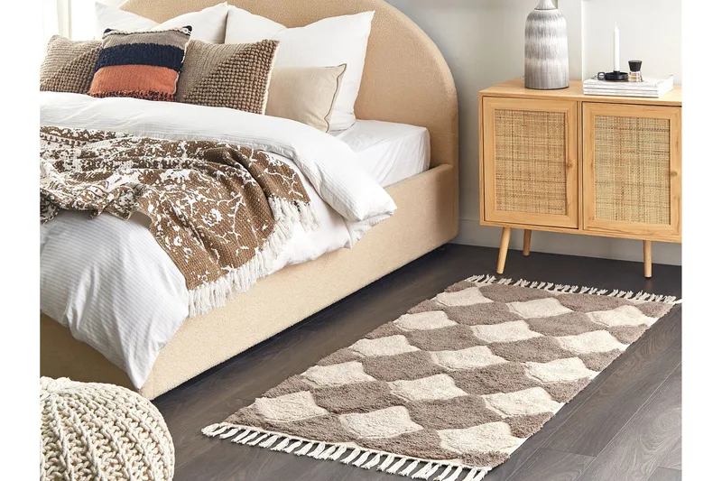 Sinop Bomullsmatta 80x150 cm - Brun - Textilier & mattor - Mattor - Modern matta - Bomullsmattor