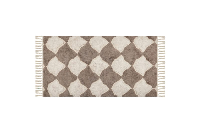 Sinop Bomullsmatta 80x150 cm - Brun - Textilier & mattor - Mattor - Modern matta - Bomullsmattor