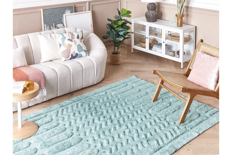 Sirnak Ryamatta 140x200 cm - Grön - Textilier & mattor - Mattor - Modern matta - Ryamattor