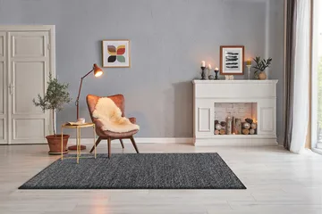 Skagen Ullmatta 160x230 cm Rektangulär - Grafitmelange - Textilier & mattor - Mattor - Modern matta - Ullmattor