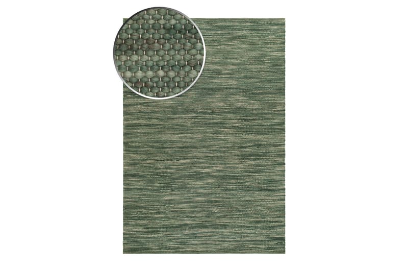 Skagen Ullmatta 160x230 cm Rektangulär - Grönmelange - Textilier & mattor - Mattor - Modern matta - Ullmattor